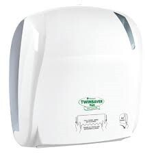 Twinsaver Finesse Rolled Hand Towel Dispenser - Auto Cut (White)