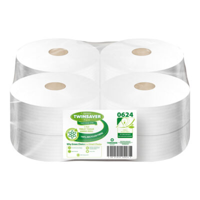 Twinsaver Deca Rolls (8) - 1 Ply Toilet Tissue Jumbo Rolls