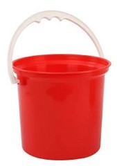 5kg Plastic Bucket - Red